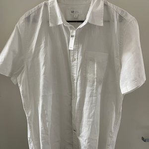 New Mens Gap White Short Sleeve.